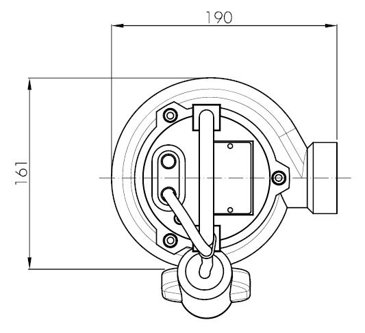 Погружной дренажный насос Hydropompe HYDRO 8XM: Схема с размерами 2