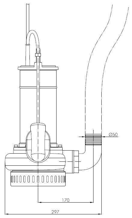 Погружной дренажный насос Hydropompe HYDRO 11XT: Переносная установка