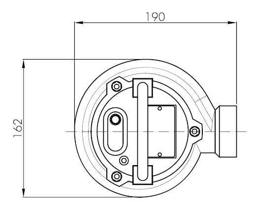 Погружной дренажный насос Hydropompe PX 7MP: Схема с размерами 2