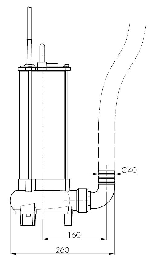 Погружной дренажный насос Hydropompe PX 4MP/12: Переносная установка